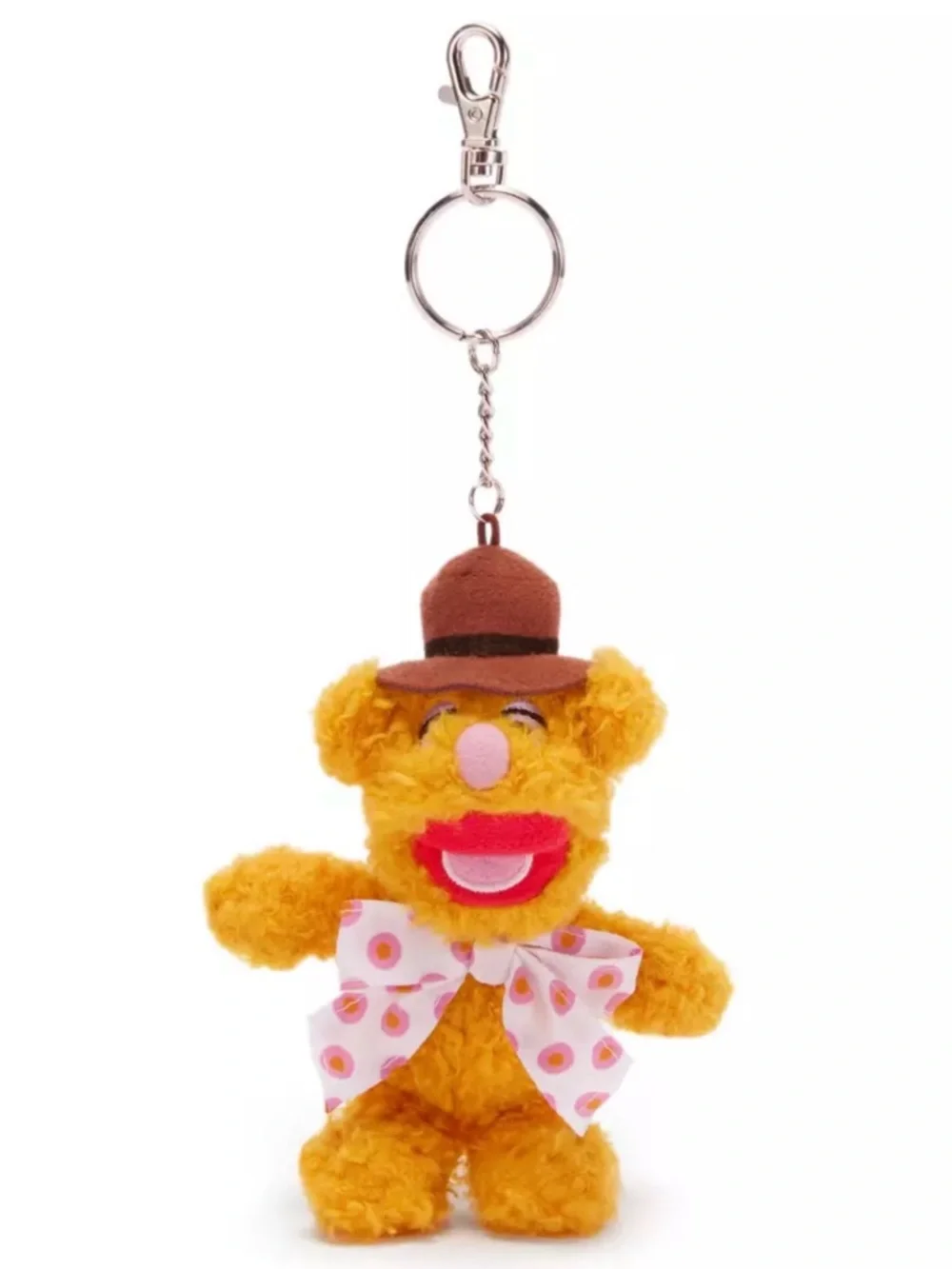 New! Fozzie Bear Plush Keychain Bag Charm – The Muppets – 6'' - Picture 1 of 6